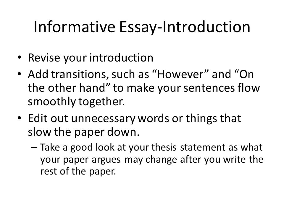 making your essay flow making your essay flow