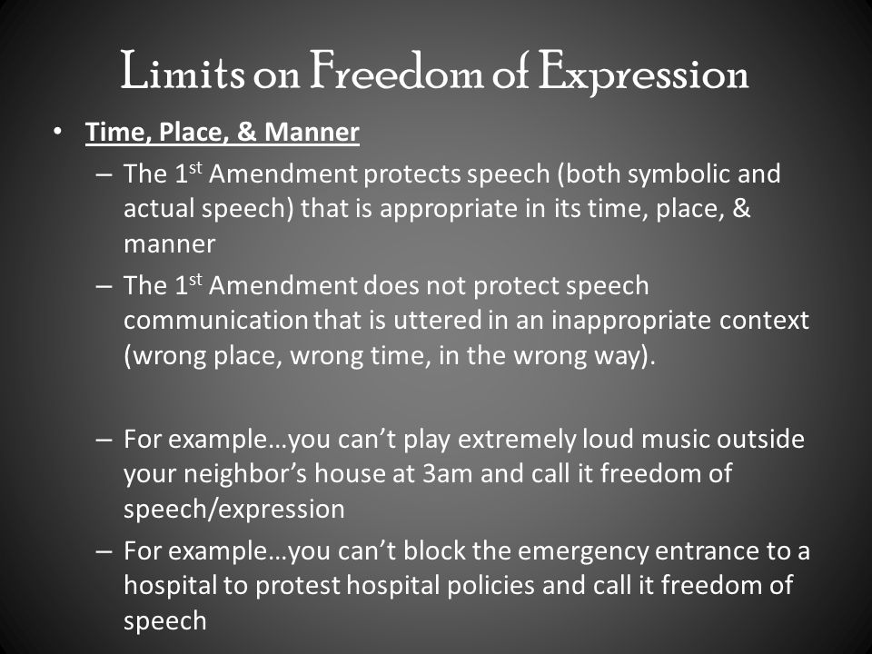freedom of speech and expression and responsibility Law, autonomy, ethics - freedom of speech and expression title length color rating : freedom of speech and expression and responsibility - freedom of speech and responsibility no matter how fervently someone believes in the justice of his cause, suppression of the free exchange of ideas is failure at best or downright wrong. freedom of speech and expression and responsibility Law, autonomy, ethics - freedom of speech and expression title length color rating : freedom of speech and expression and responsibility - freedom of speech and responsibility no matter how fervently someone believes in the justice of his cause, suppression of the free exchange of ideas is failure at best or downright wrong.