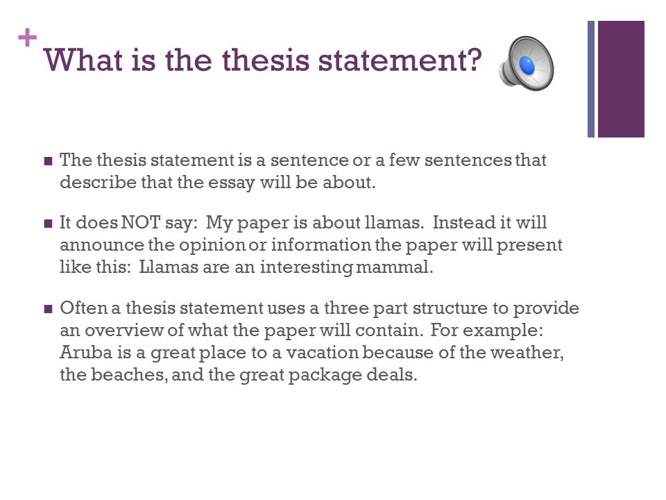 what is a thesis Is focused and specific enough to be proven within the boundaries of your paper is generally located near the end of the introduction sometimes, in a long paper, the thesis will be expressed in several sentences or in an entire paragraph identifies the relationships between the pieces of. what is a thesis Is focused and specific enough to be proven within the boundaries of your paper is generally located near the end of the introduction sometimes, in a long paper, the thesis will be expressed in several sentences or in an entire paragraph identifies the relationships between the pieces of.