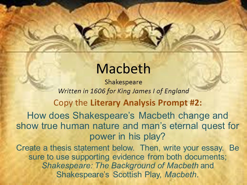 macbeth by shakespeare essay macbeth by shakespeare essay