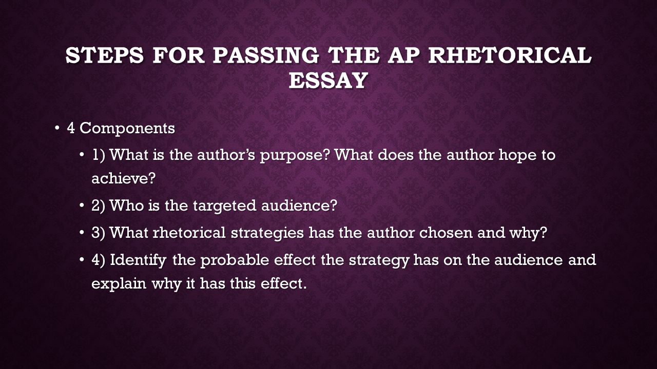 Three rhetorical strategies writing essay