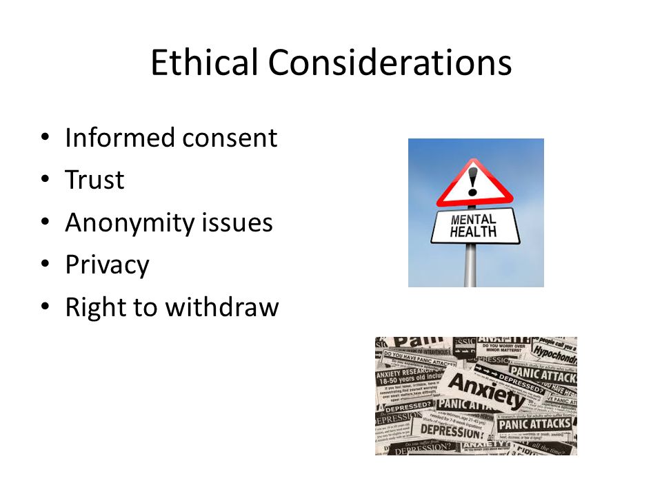 Ethical Considerations For Online Mental Health Communication Research