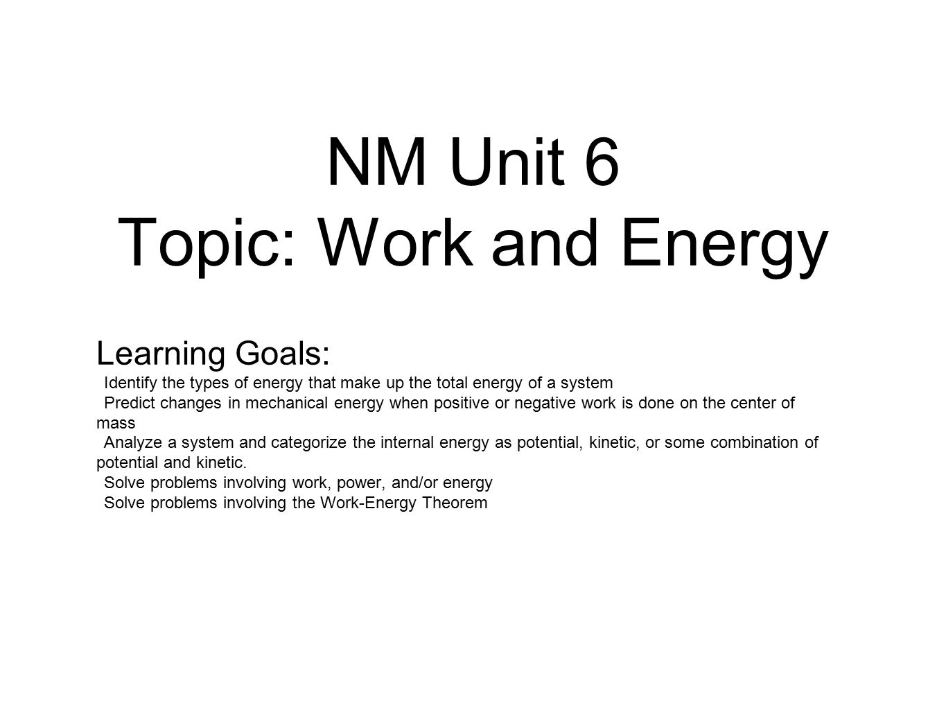analysis of work energy and power analysis of work energy and power