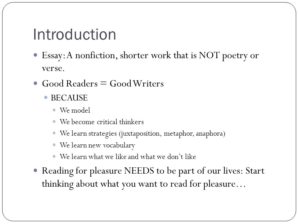 nonfiction essay