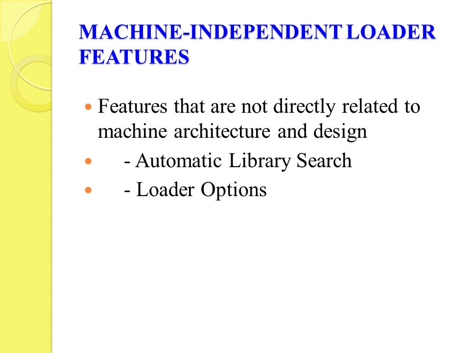 Automatic Library Search In System Software Ppt