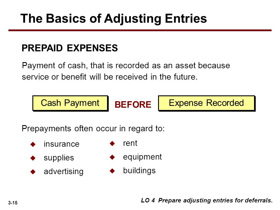 prepaidexpense,accruedexpense the basics of adjusting entries prepaid expenses