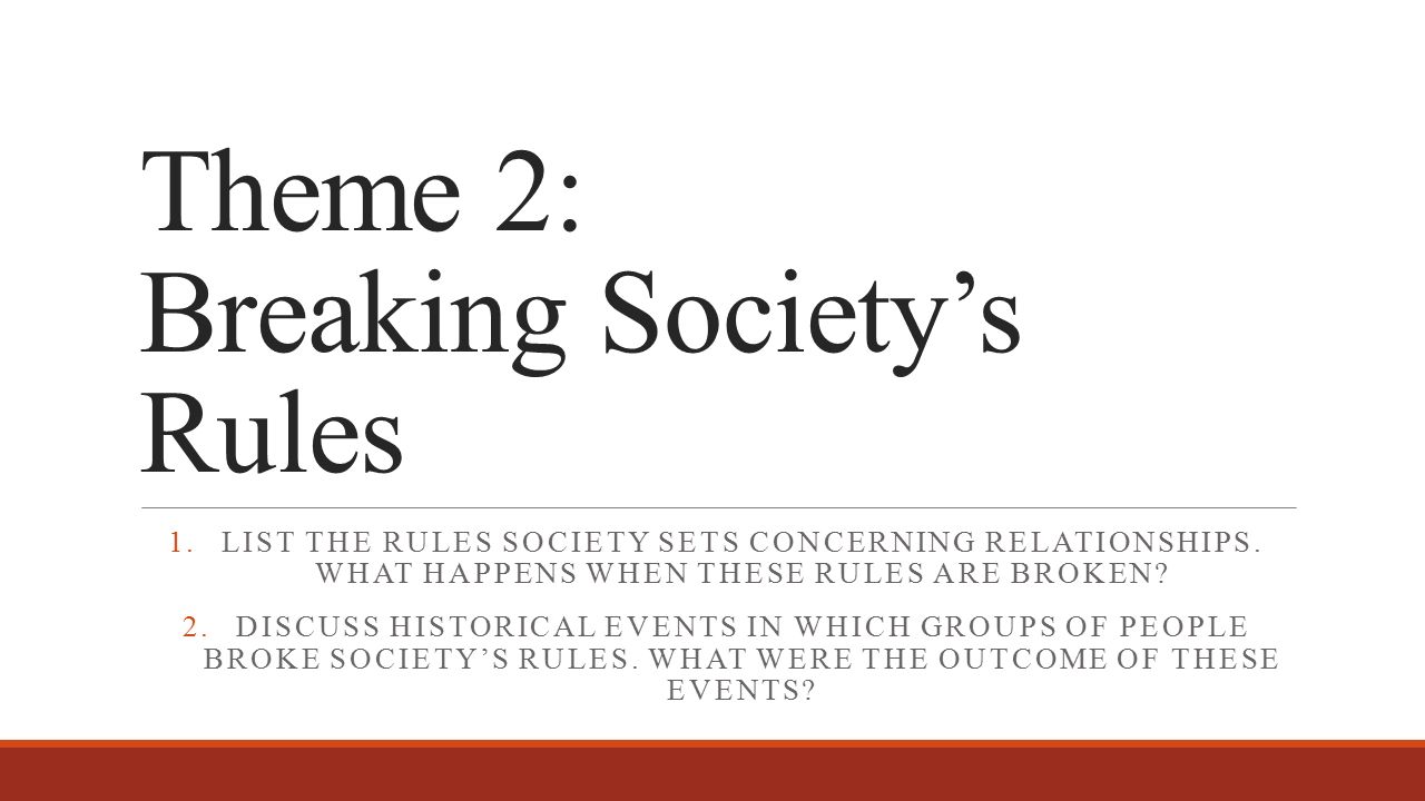 society and rules society and rules