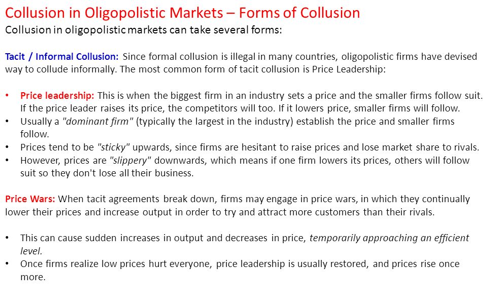introduction to monopolistic competition the third market structure price leadership is a form of