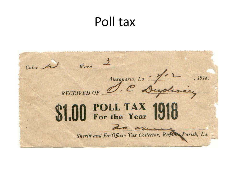 Poll tax