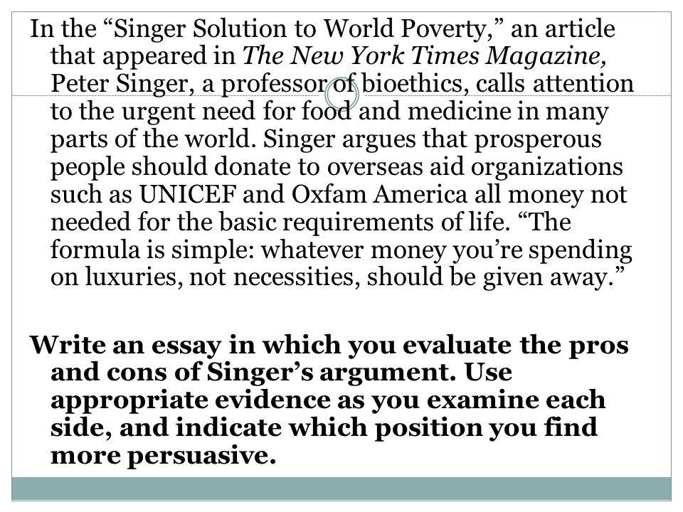 Poverty In The World Essay