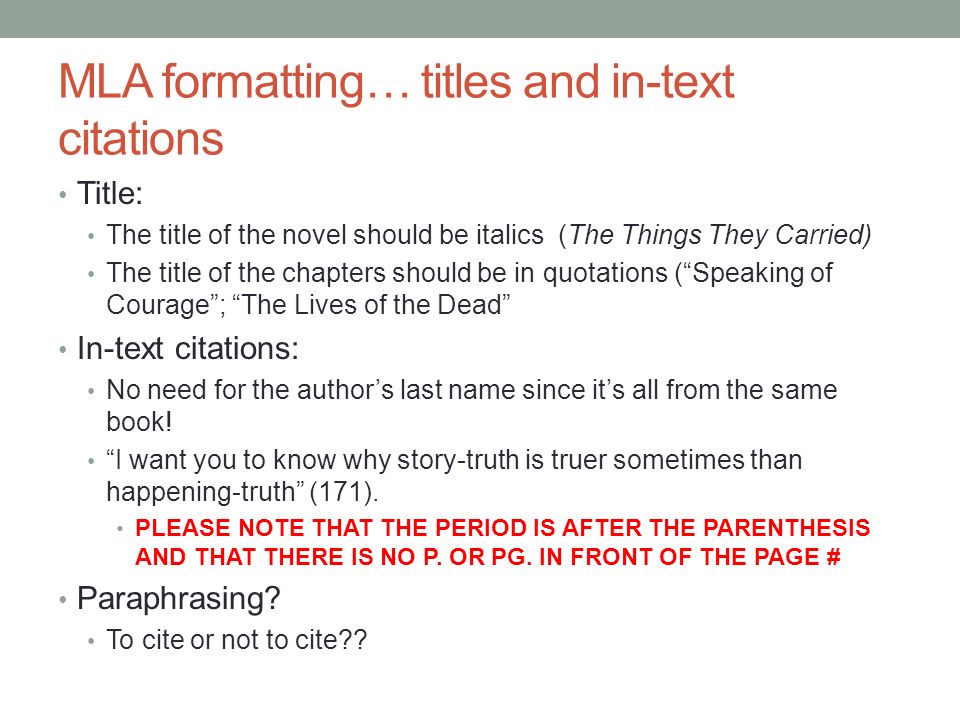 mla format for titles mla format for titles