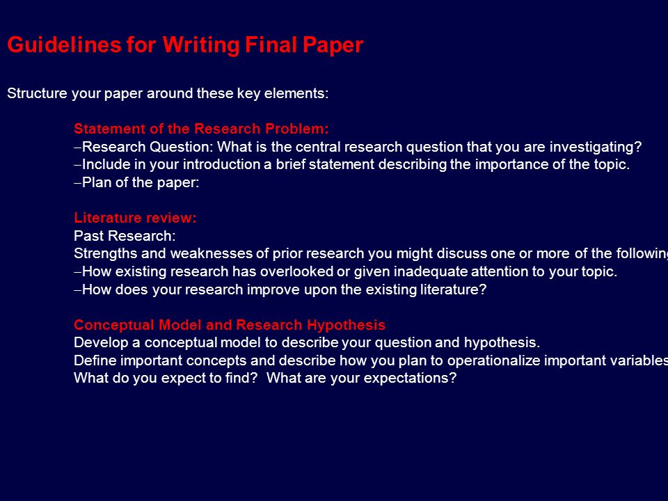 Objective of literature review