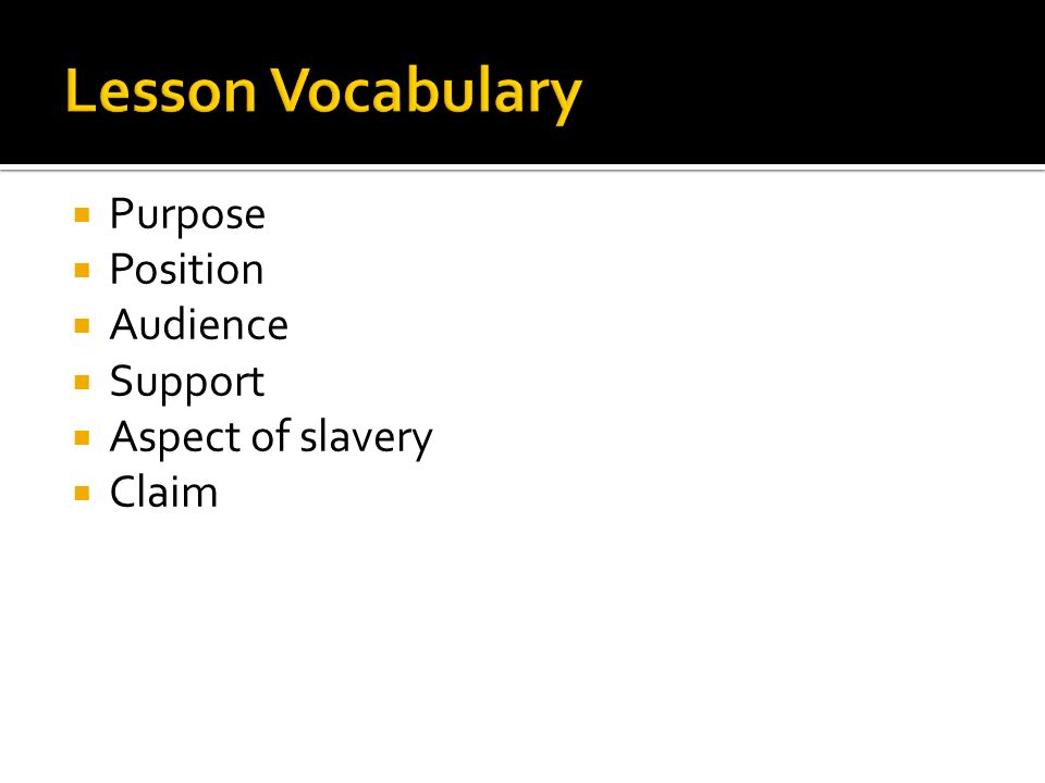 Essay Writing Vocabulary