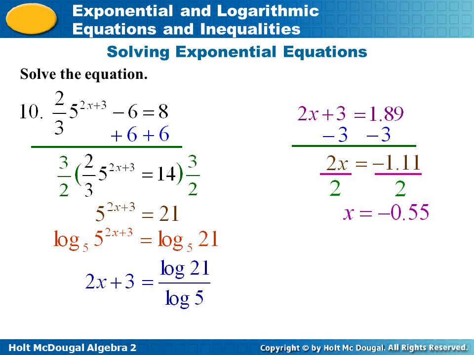 Logarithmic Equations Algebra 2 Logarithmic Equations Date Period Kuta