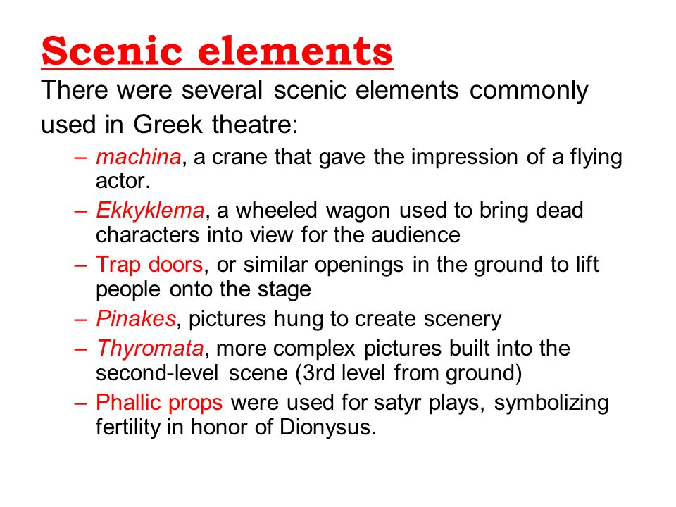 elements of greek tragedy