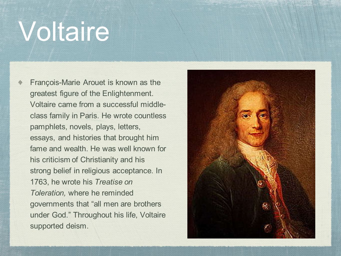essays by voltaire View and download voltaire essays examples also discover topics, titles, outlines, thesis statements, and conclusions for your voltaire essay. essays by voltaire View and download voltaire essays examples also discover topics, titles, outlines, thesis statements, and conclusions for your voltaire essay.