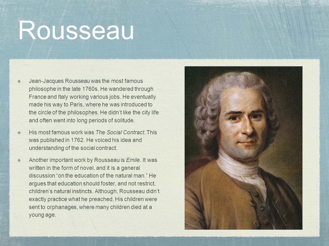 Jean Jacques Rousseau Essay