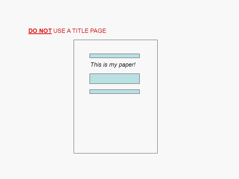 title page research paper format