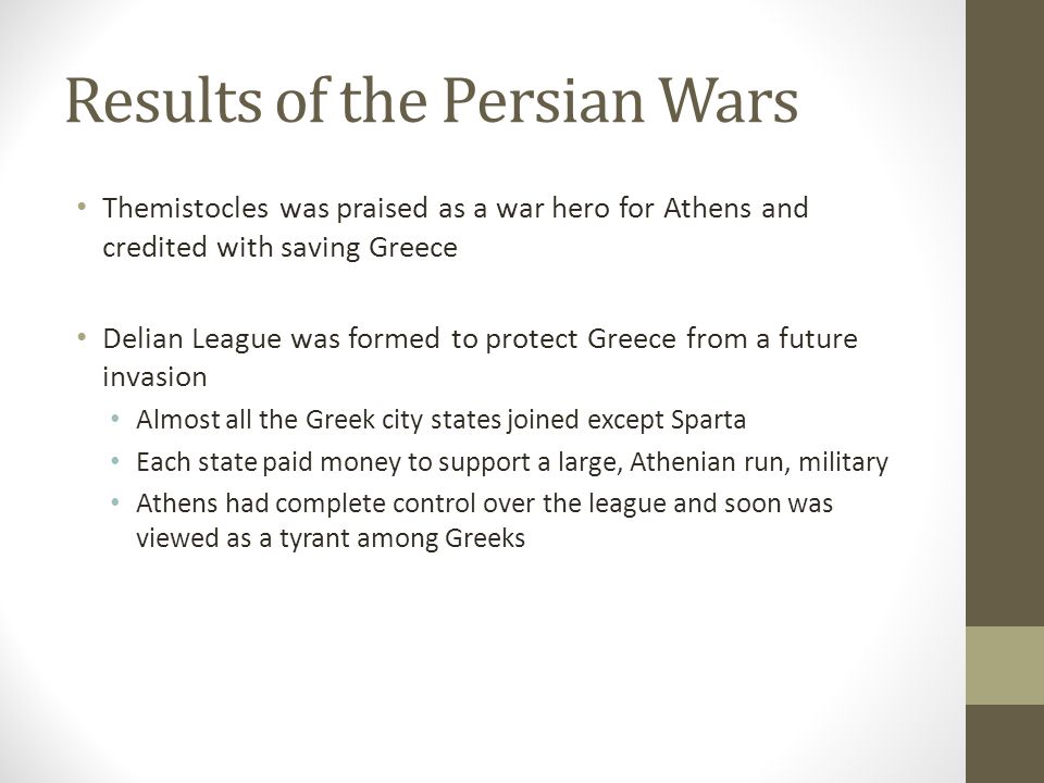 themistocles and the persian war essay The account of the persian wars could be likened with how the trojan war was depicted in the entirety of the greek history through the fifth century, the persians’ attempted and successful invasions against the greeks were regarded by the athenians, which politically and culturally control greece, as their utmost and most distinctive moment. themistocles and the persian war essay The account of the persian wars could be likened with how the trojan war was depicted in the entirety of the greek history through the fifth century, the persians’ attempted and successful invasions against the greeks were regarded by the athenians, which politically and culturally control greece, as their utmost and most distinctive moment.