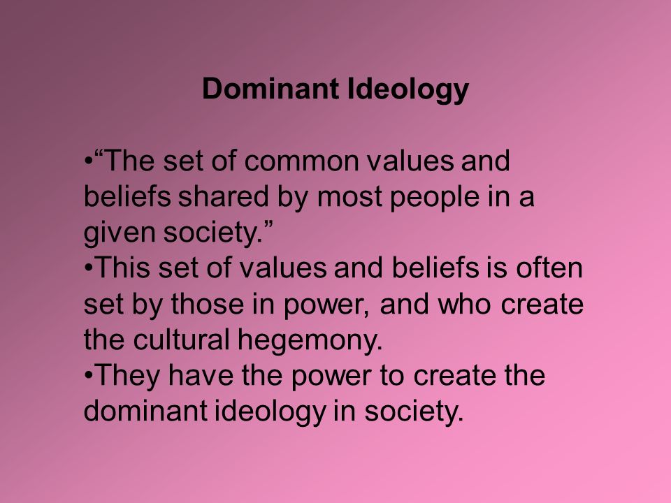 what is the dominant ideology of the family what is the dominant ideology of the family