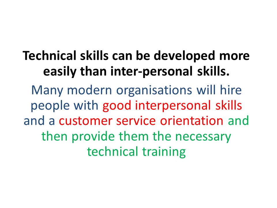customer service orientation skills