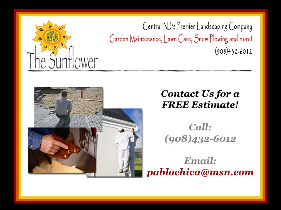 Contact Us for a FREE Estimate! Call: (908)