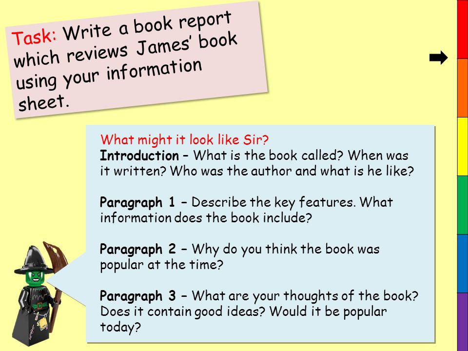 how to start a book report