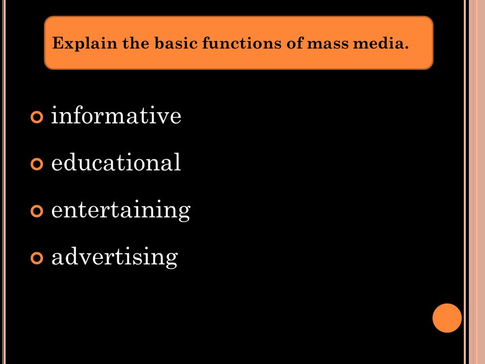 effects of mass media essay Effects of mass media brittiany taylor hum 186 september 22, 2014 stephanie morrow effects of mass media mass media has evolved significantly in the last. effects of mass media essay Effects of mass media brittiany taylor hum 186 september 22, 2014 stephanie morrow effects of mass media mass media has evolved significantly in the last.
