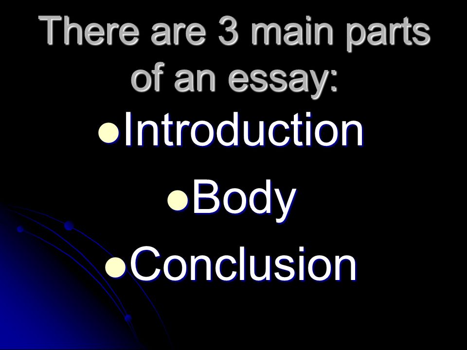 Parts Of An Essay Introduction