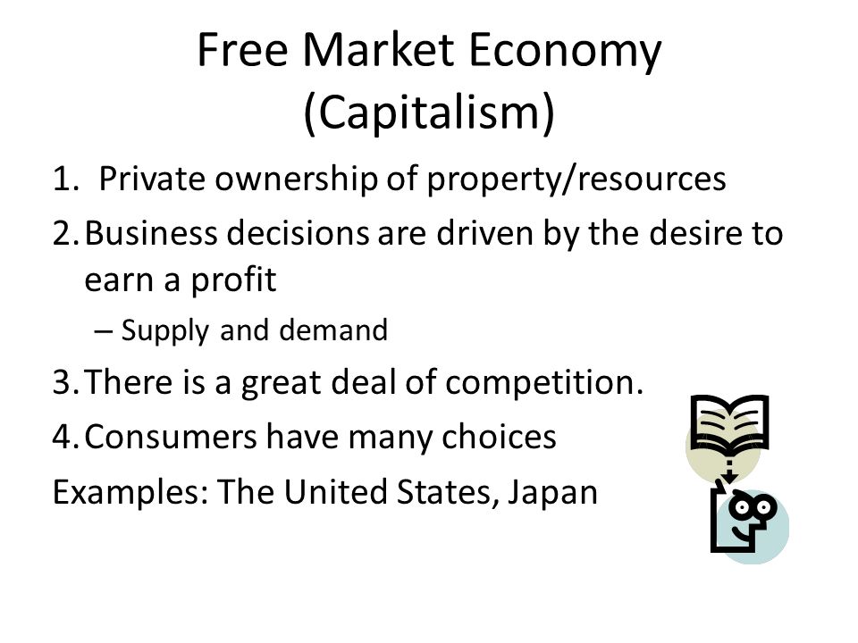 Free Market Economy (Capitalism) 1.