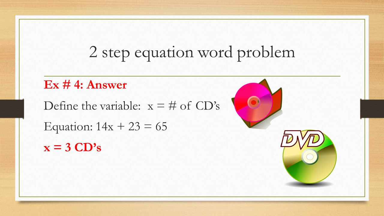 Two Step Equation Word Problems Talkchannels 2 Step Equations Word Problems Equation Problem Ex