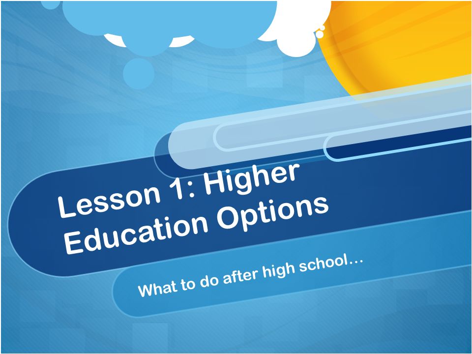 education options after high school