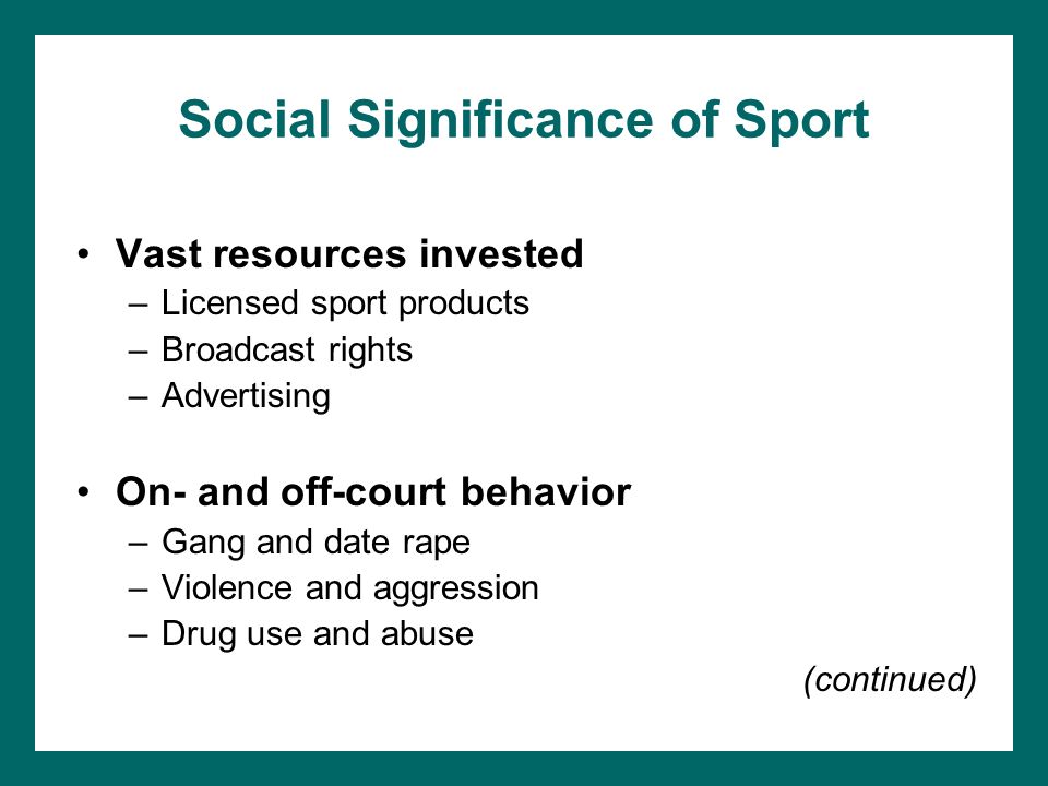 sociological aspects sociological aspects