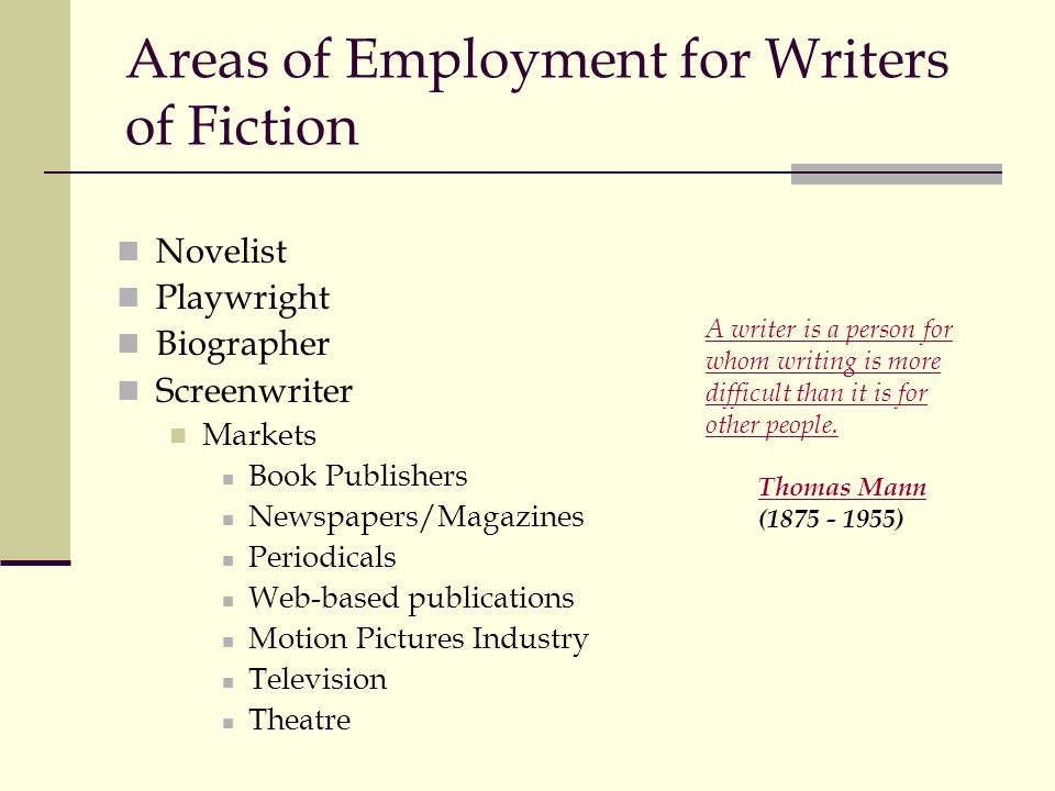 English Creative Writing Major