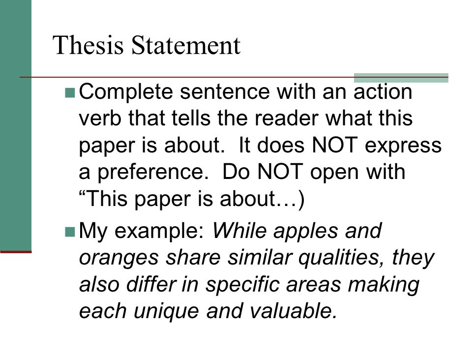 thesis statement compare contrast thesis statement compare contrast