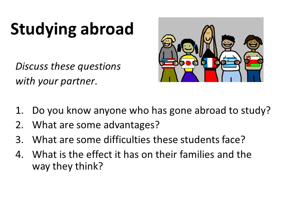 Essay studying abroad advantages disadvantages