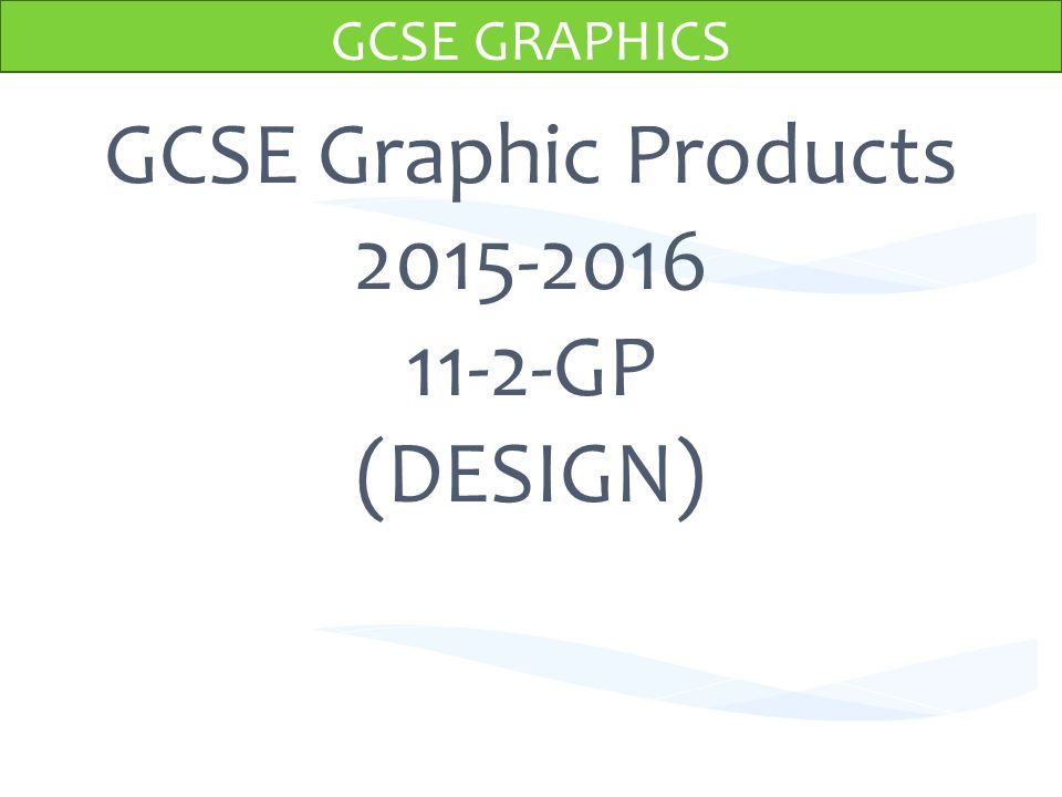 Graphic products gcse coursework mark scheme