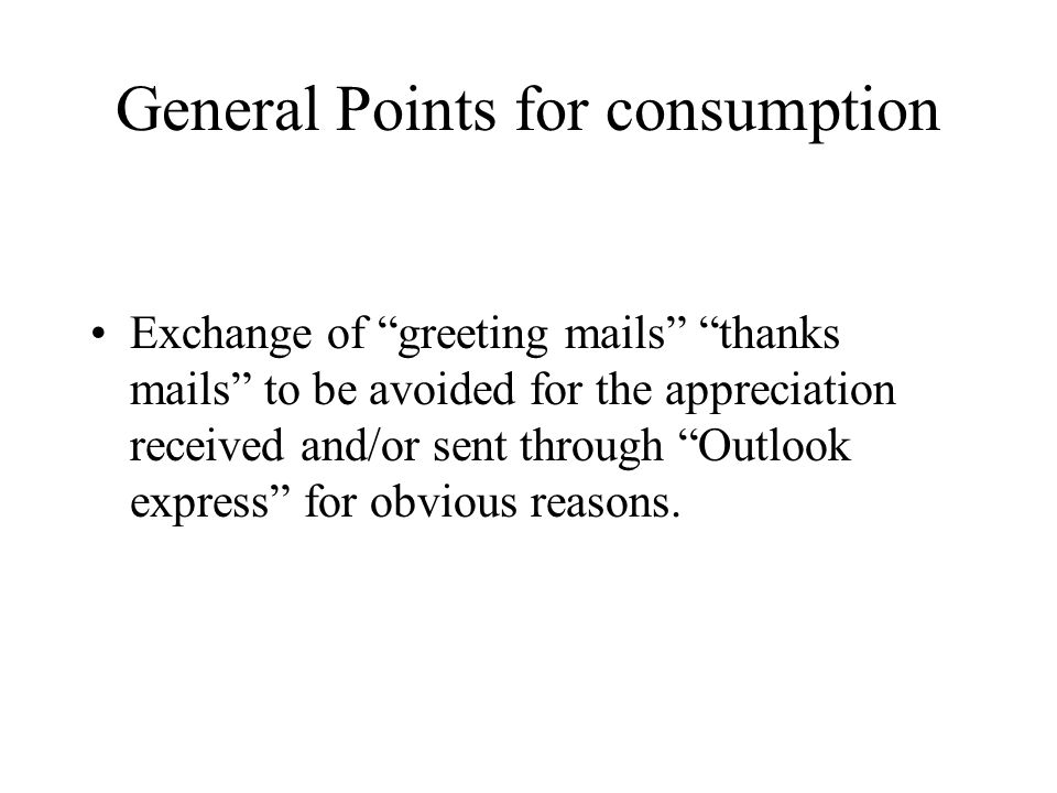 appriciation mails