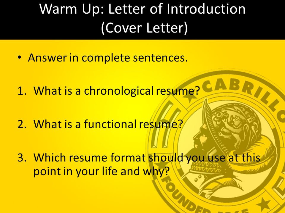 resume complete sentences