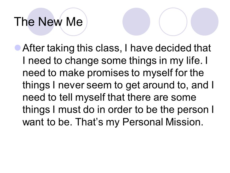 my personal mission statement