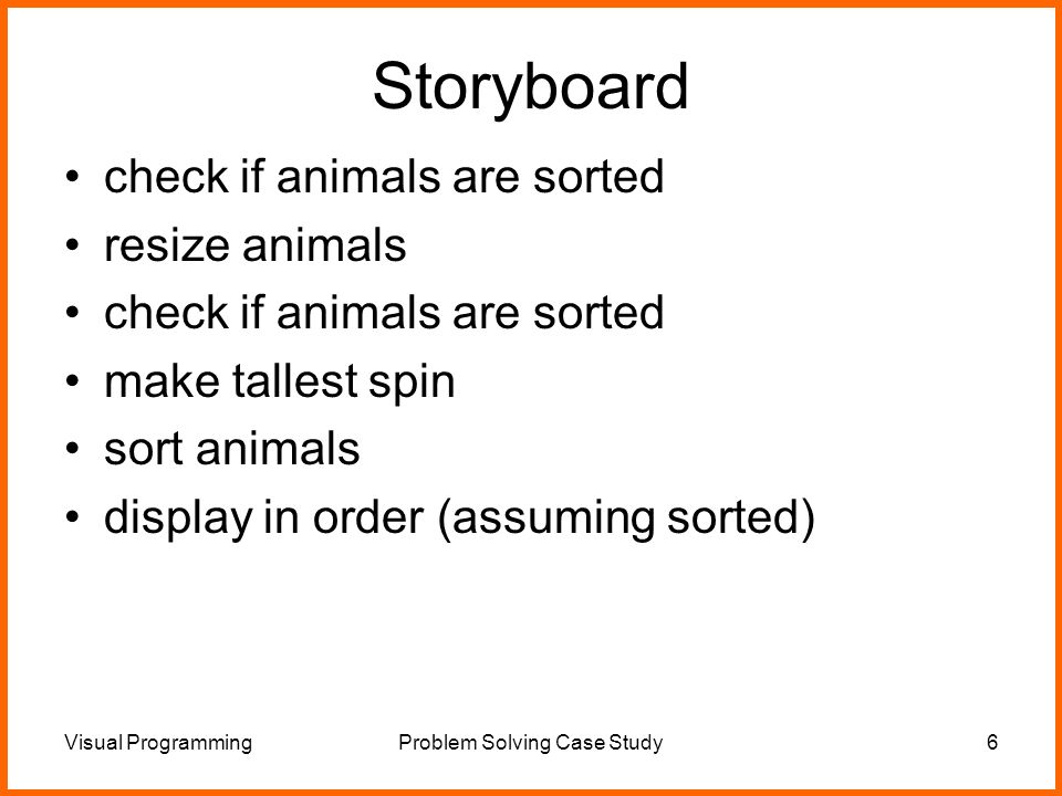 Visual Problem Solving