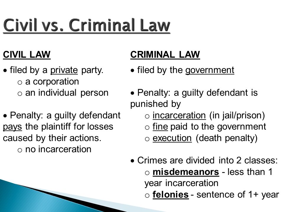 criminal law vs civil law venn diagram