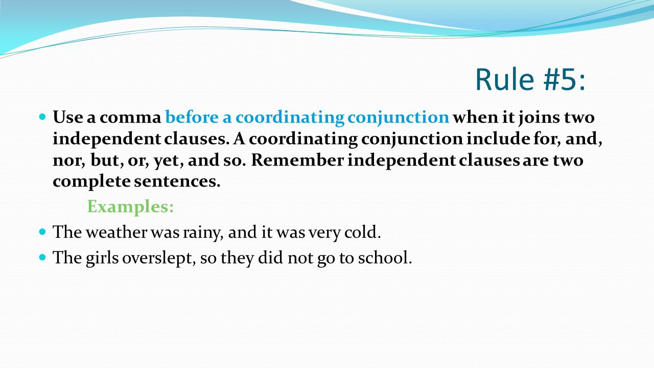 when to use a comma before but
