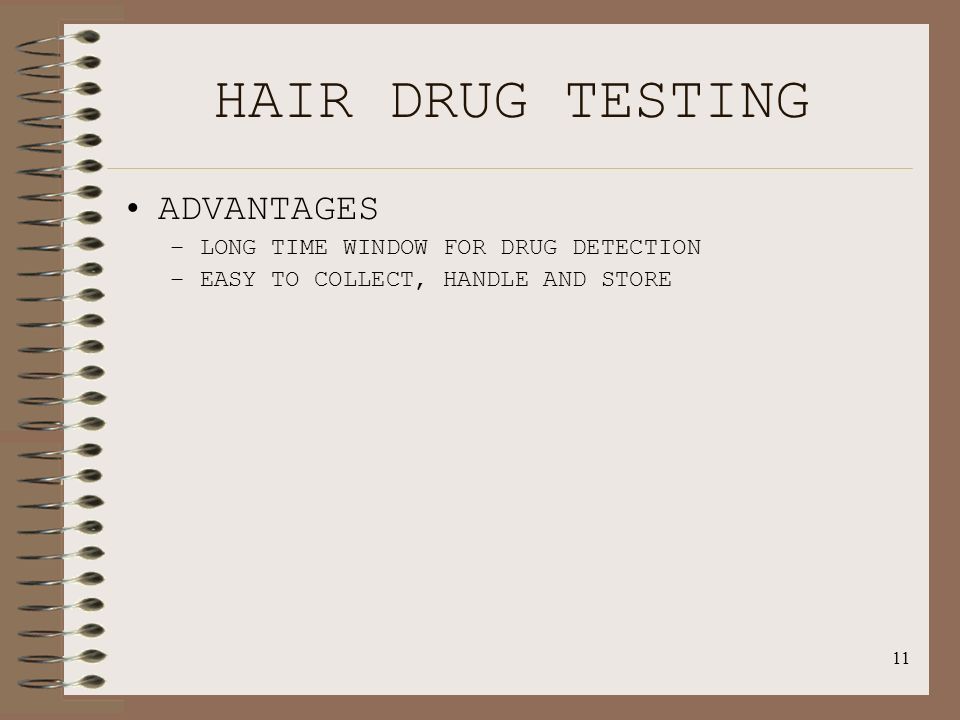 Hair drug testing testing window