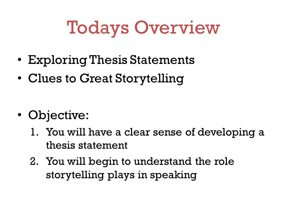 exploratory thesis exploratory thesis