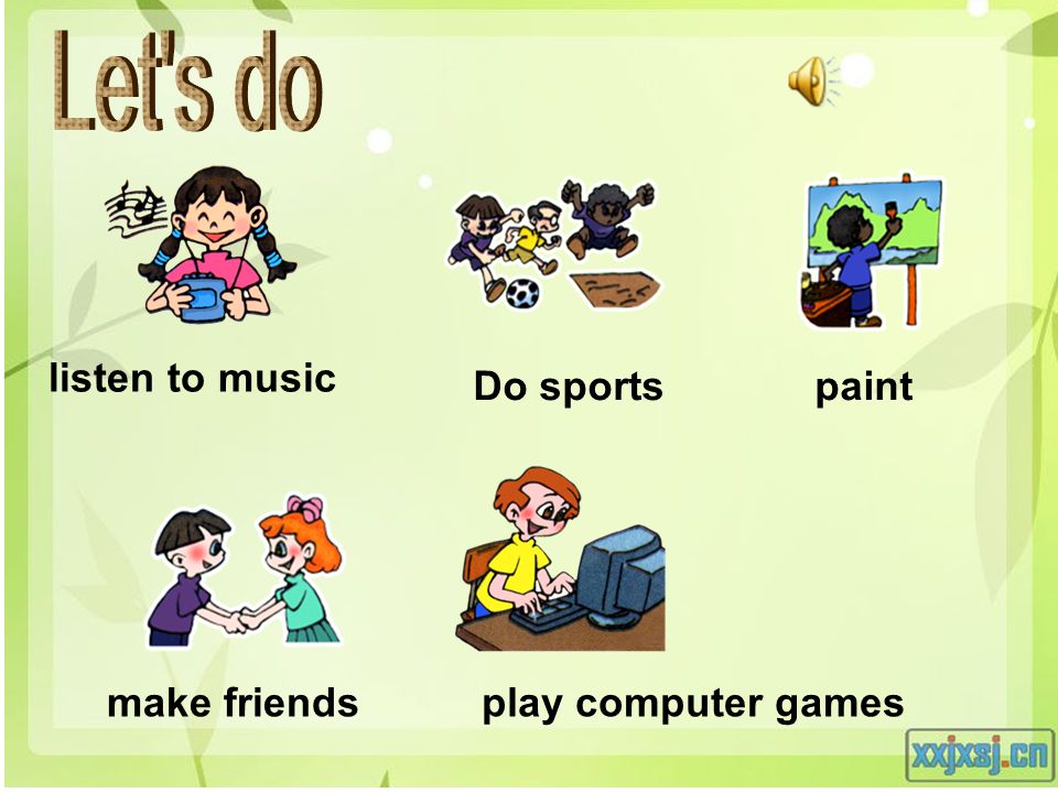 Resultat d'imatges de play games listen to music use the computer paint pictures