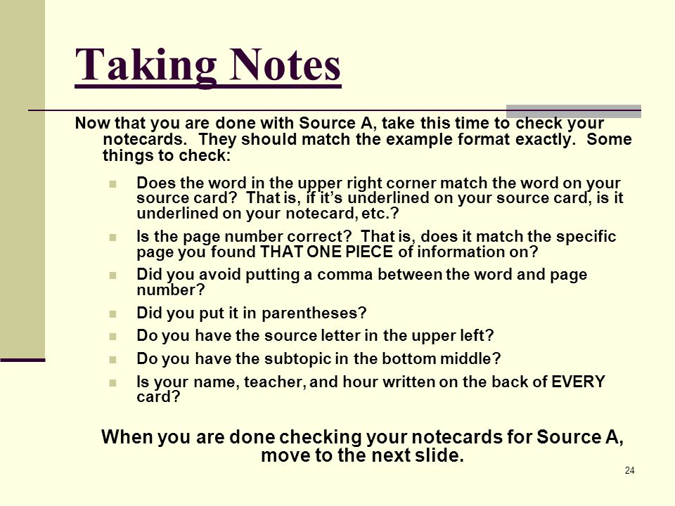 another word for taking notes