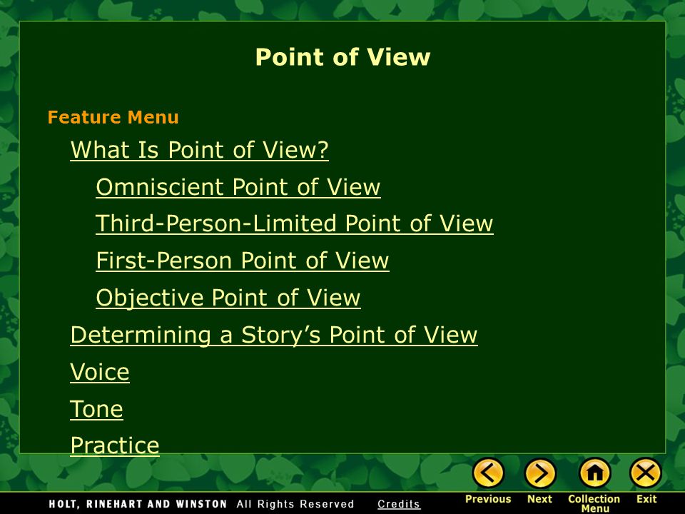objective point of view