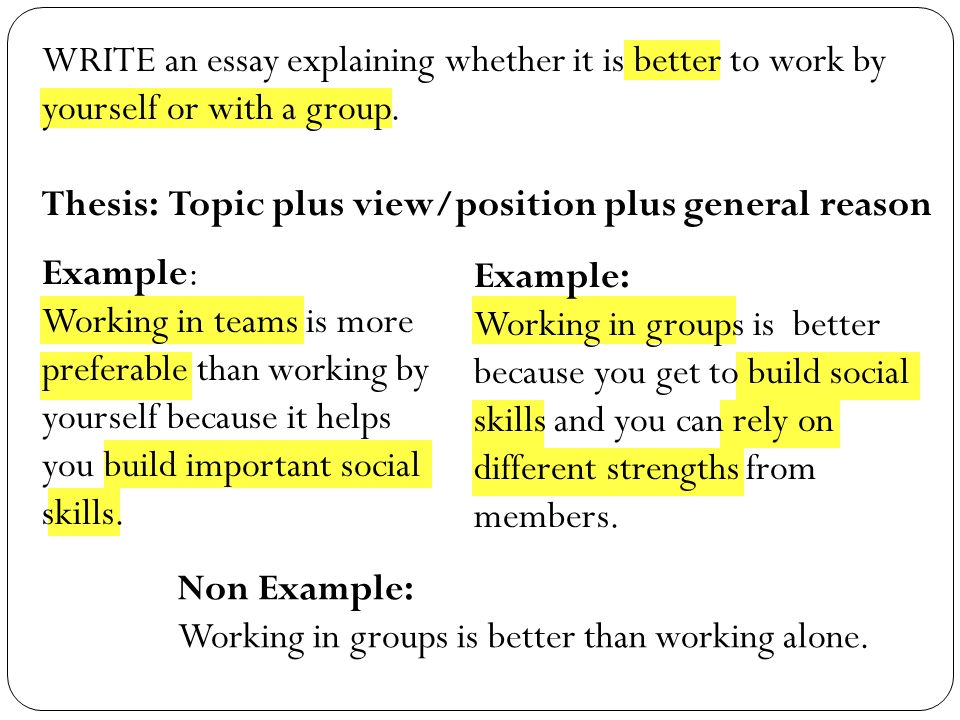 Essay on groups