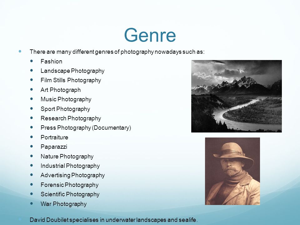 photography genres